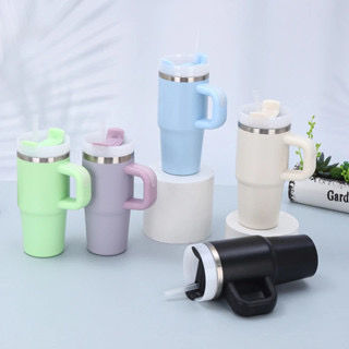 Miniatura: COPO TÉRMICO PEQUENO 420/550ML COM ALÇA E CANUDO