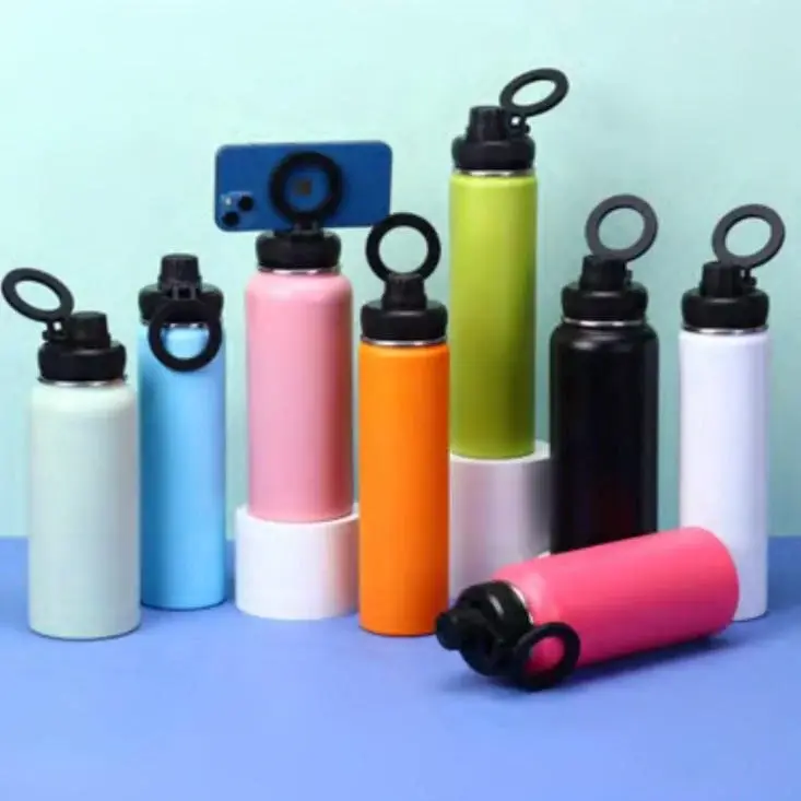 Miniatura: GARRAFA TÉRMICA 1000ML COM SUPORTE MAGNÉTICO PARA CELULAR  P1666