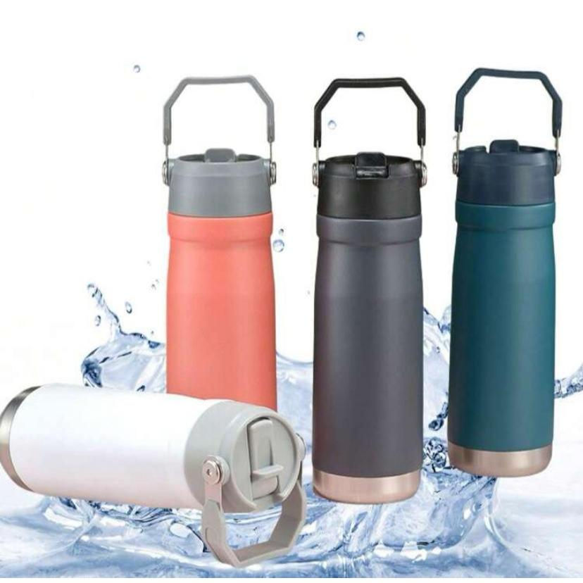 GARRAFA TÉRMICA 650ML FLIP STRAW ST