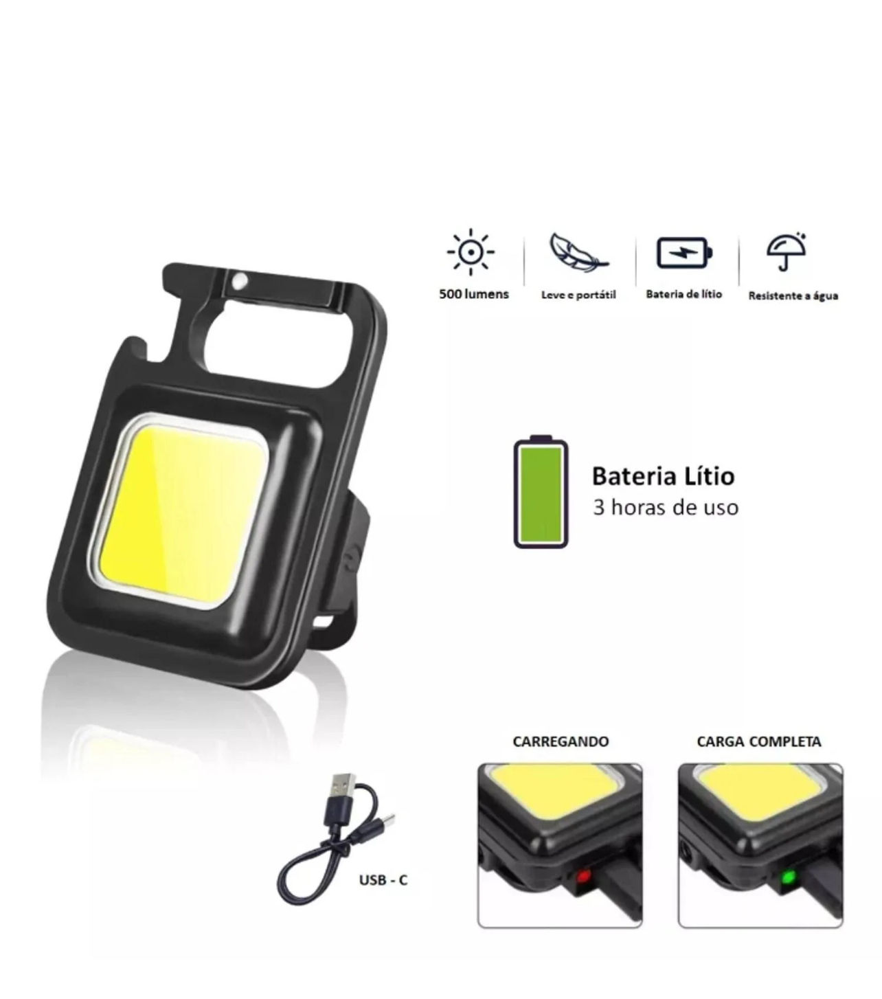 MINI LANTERNA CHAVEIRO KEYCHAIN LIGHT