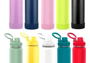 GARRAFA TÉRMICA 800ML COM BASE DE SILICONE