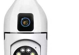 CÂMERA LÂMPADA DUPLA WIFI IP44 360