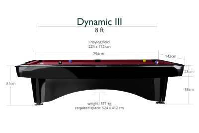 Miniaturbild: Dynamic III, 9 ft, glänzend-schwarz