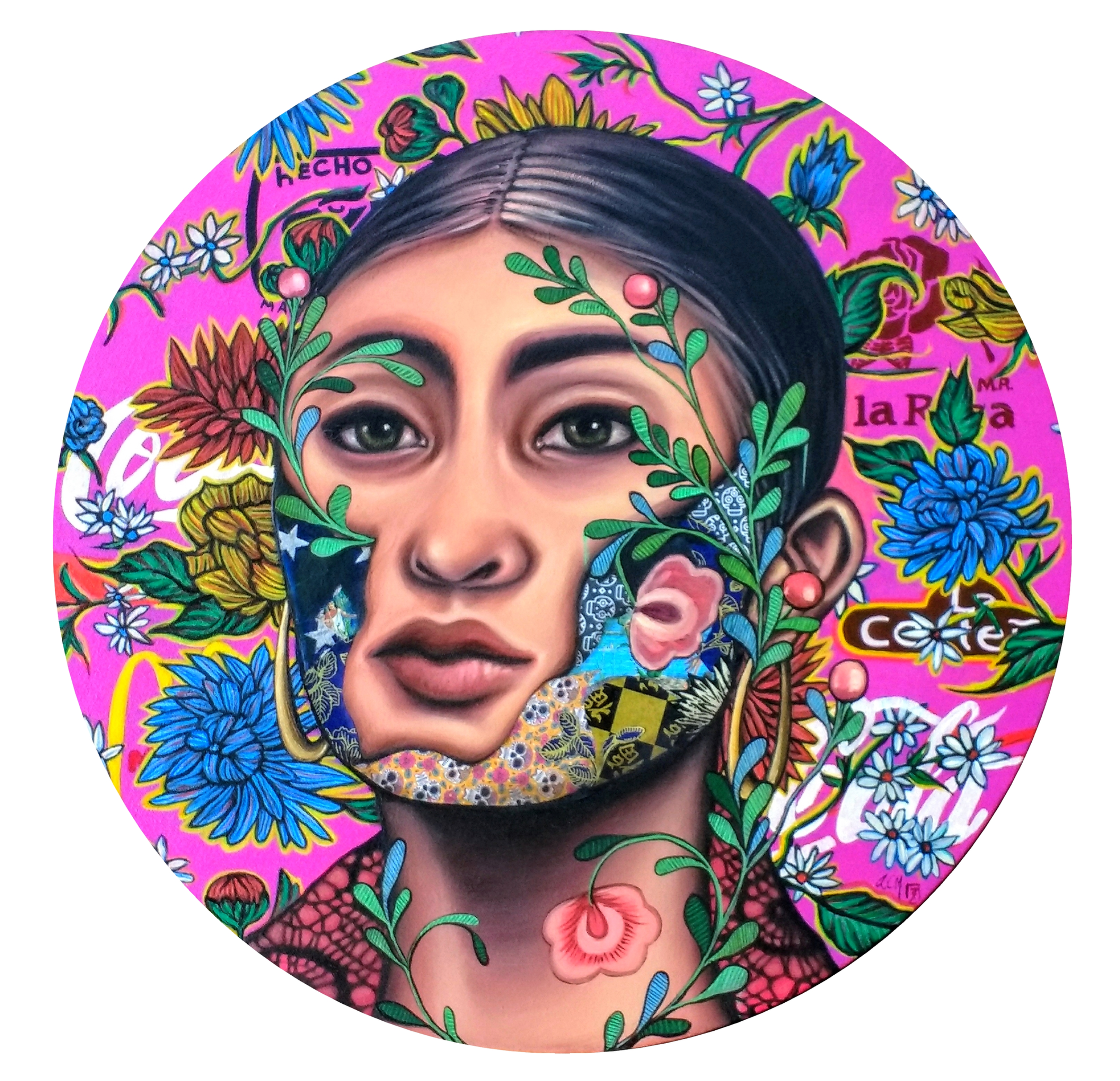 Chicana 12 x 12 inches