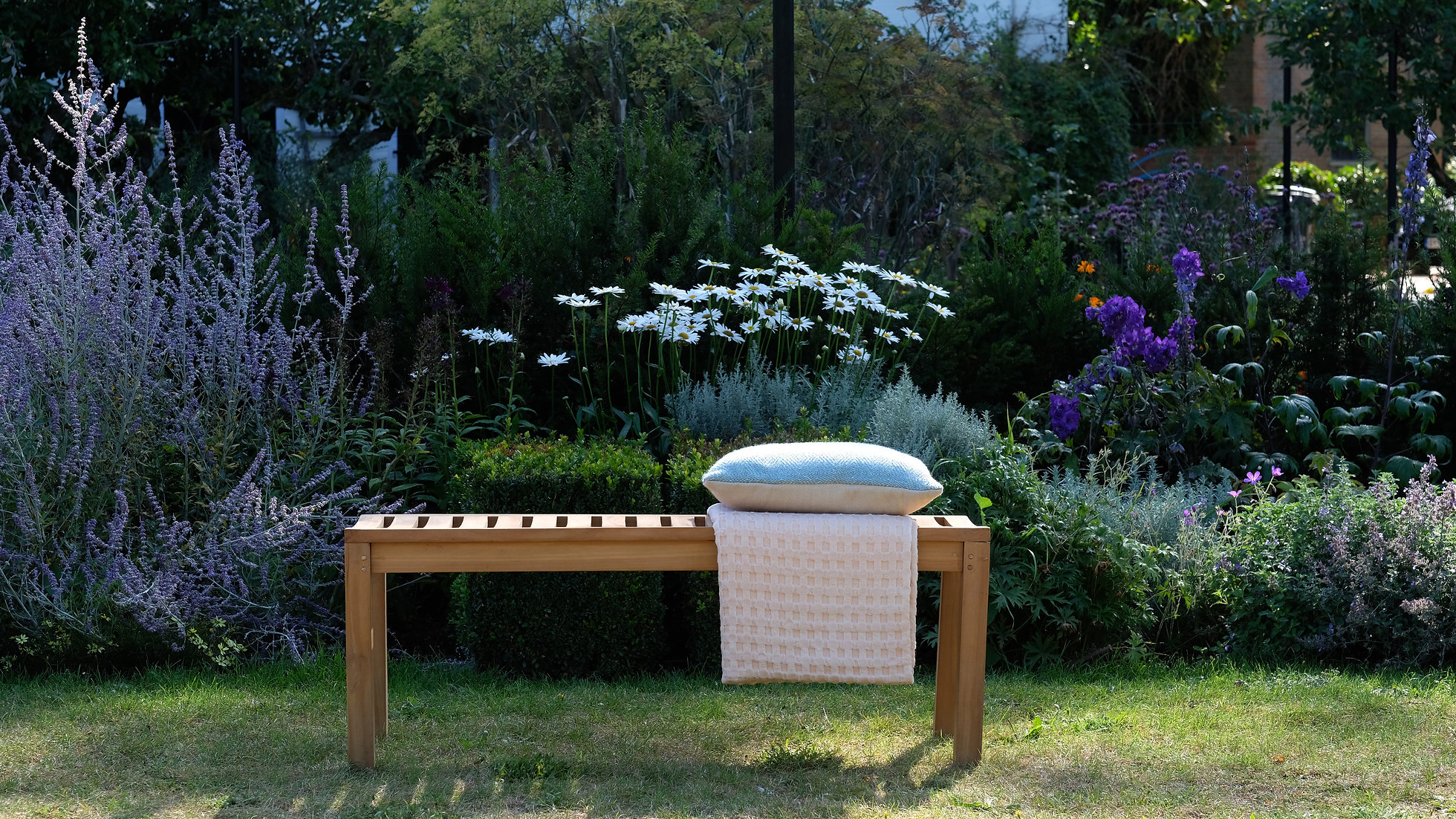 Berkeley Solid Teak Garden Backless Bench Engraved Benches