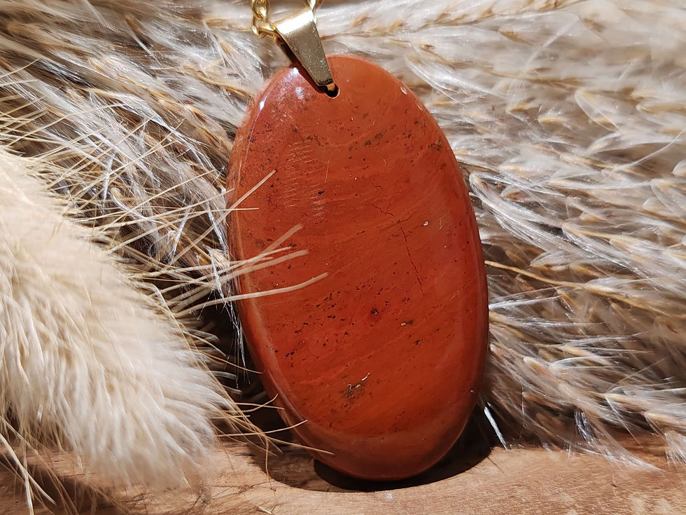 Miniature : Pendentif en Jaspe rouge