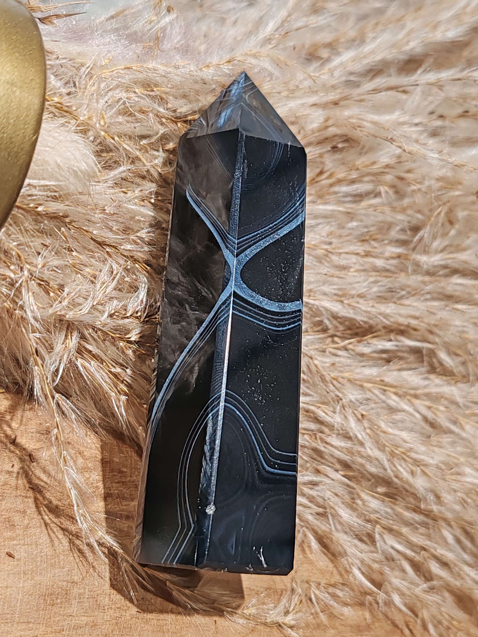Miniature : Pointe en Agate noire