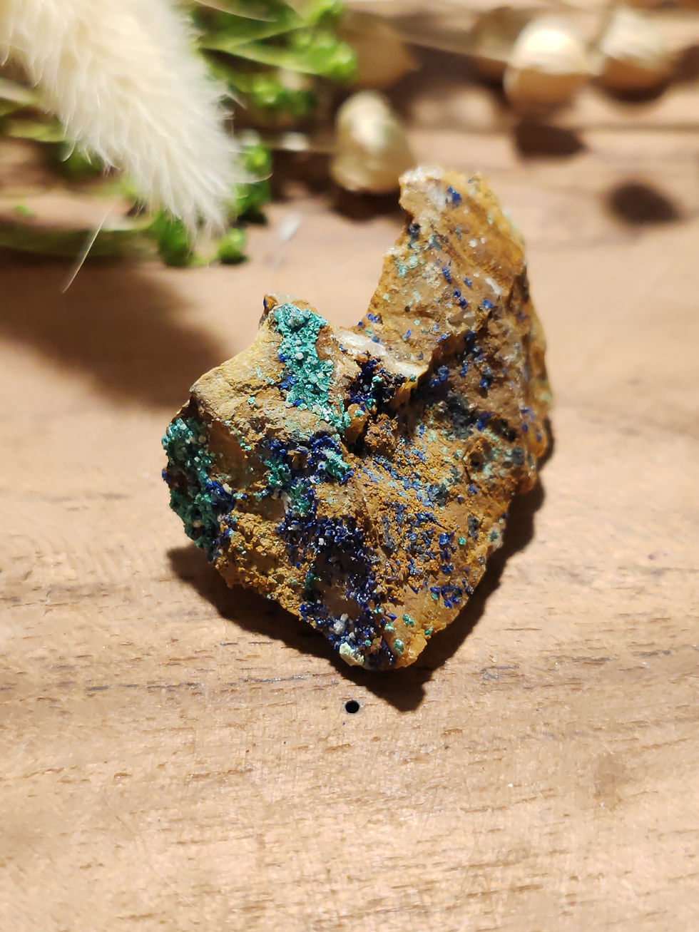 Miniature : Azurite malachite brute