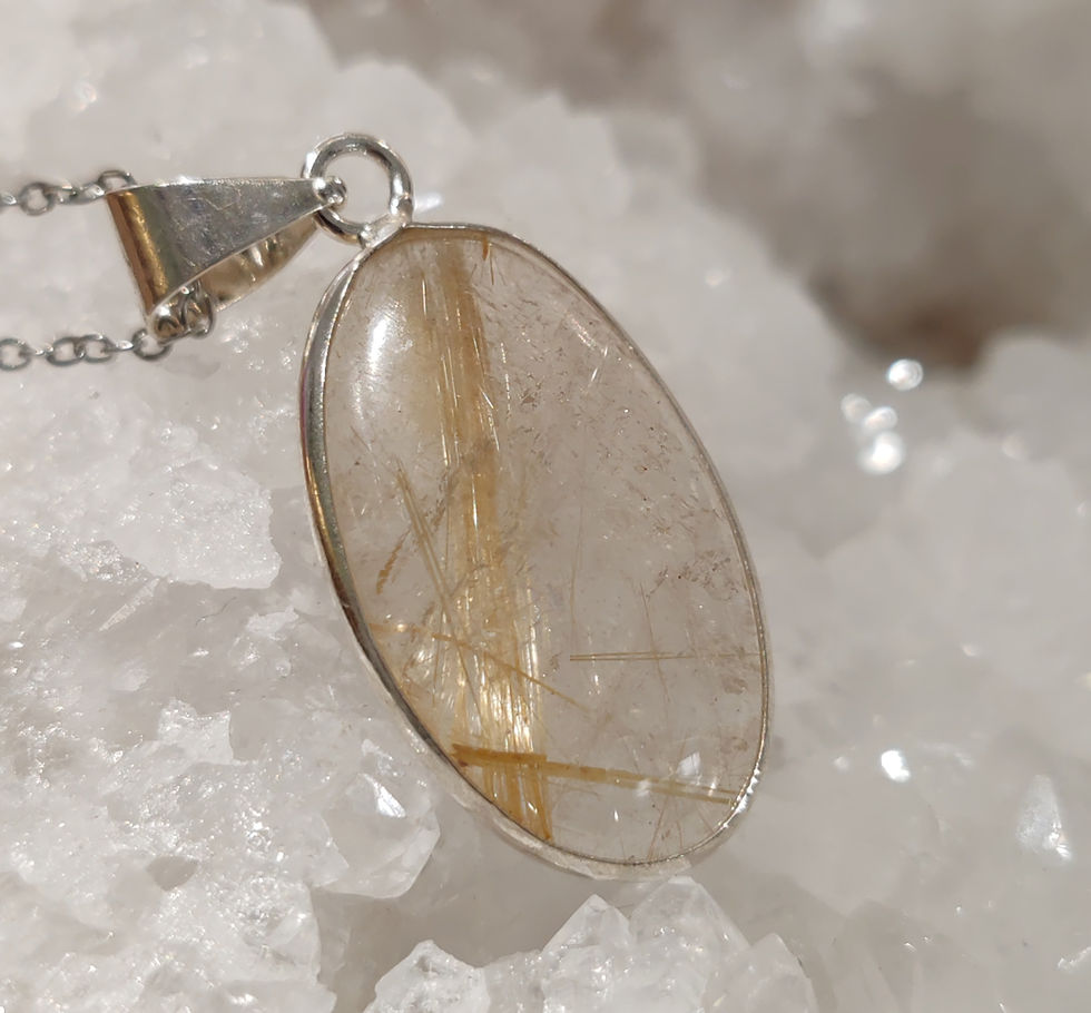 Miniature : Pendentif en Quartz Rutile