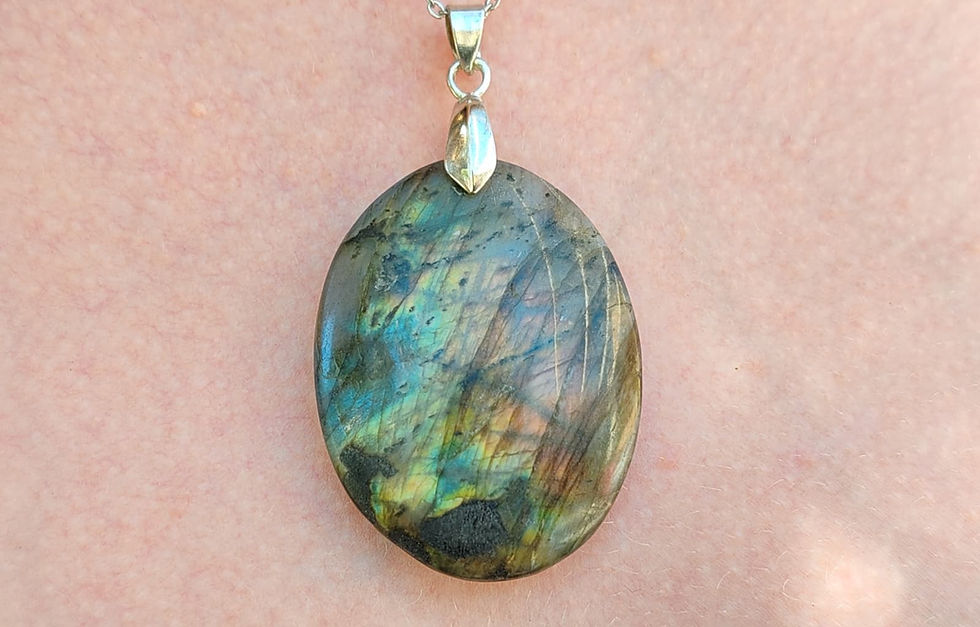 Miniature : Pendentif en Labradorite de Madagascar