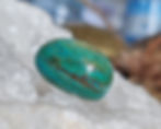 Pierre roulée en Chrysocolle