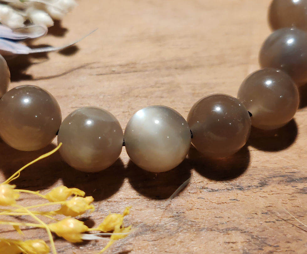 Miniature : Bracelet en Pierre de lune brune