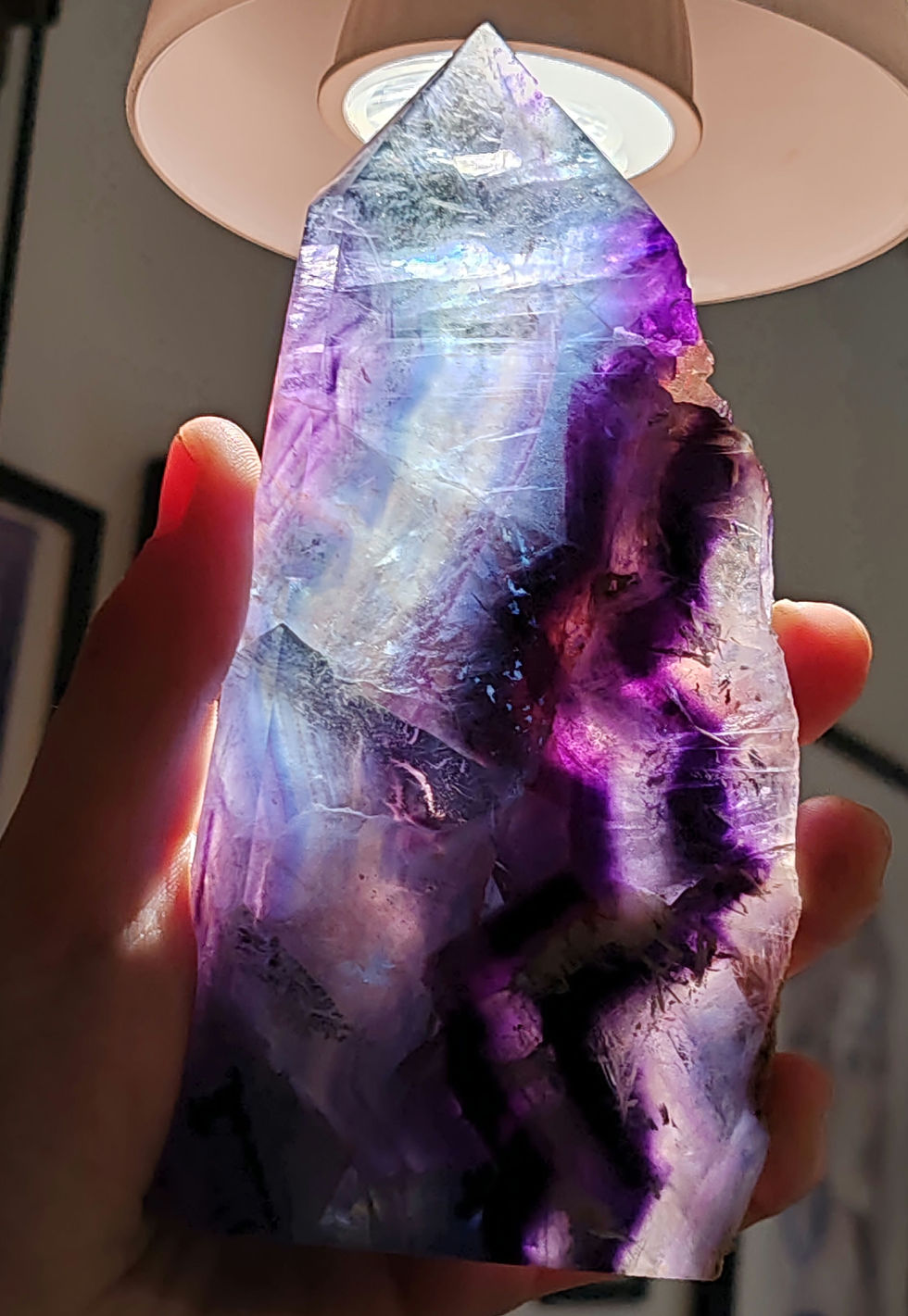 Miniature : Plaque en pointe de Fluorine Multicolore