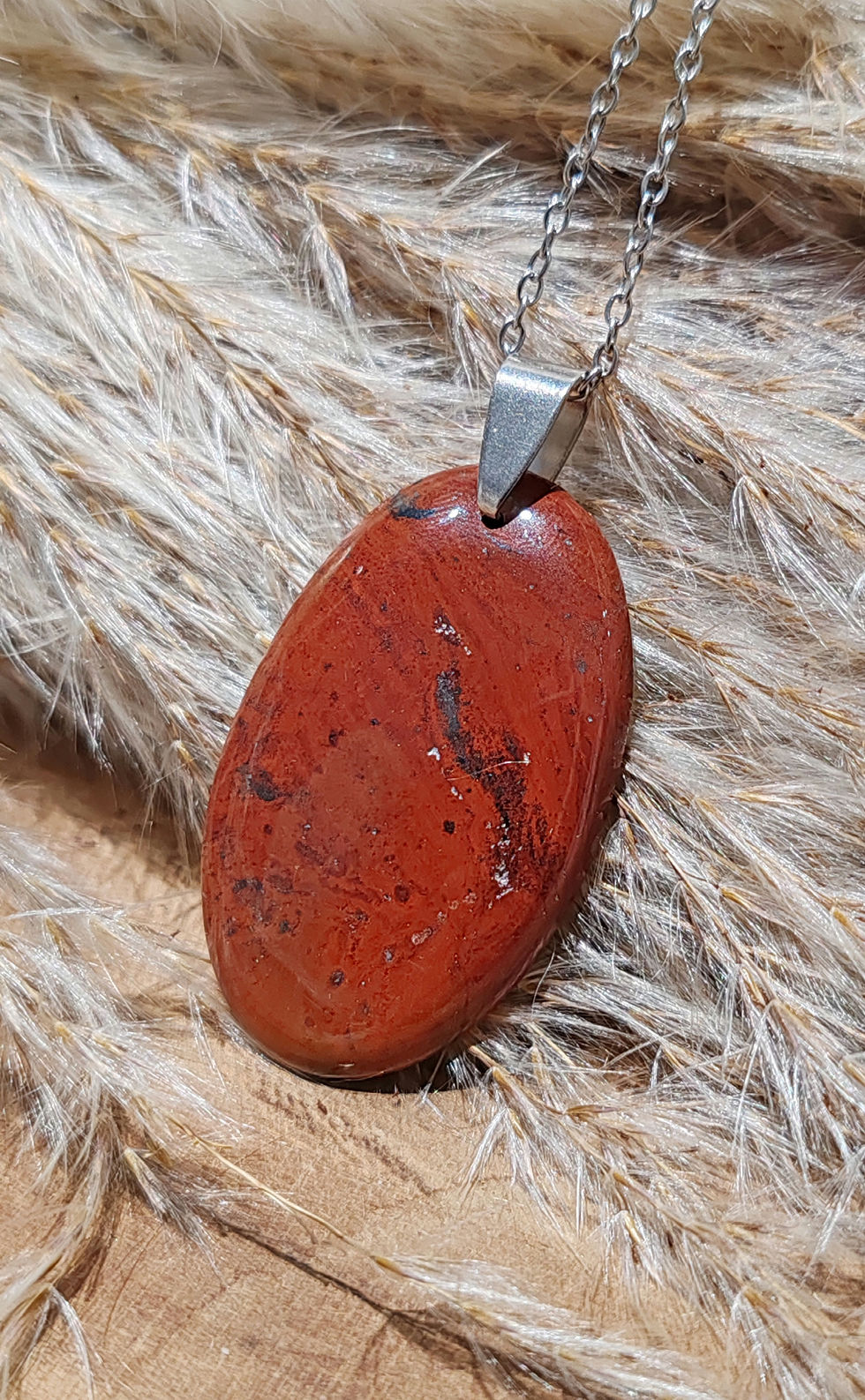 Pendentif en Jaspe rouge