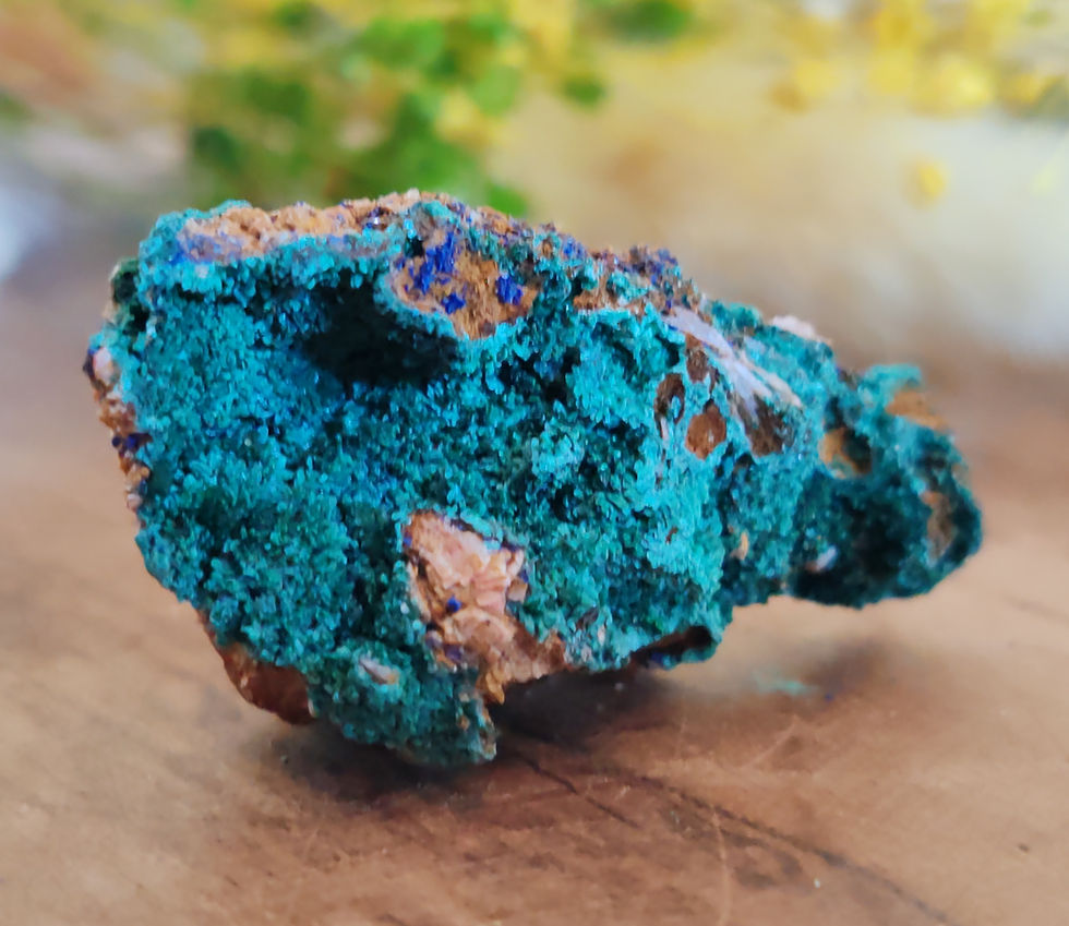 Miniature : Azurite malachite brute