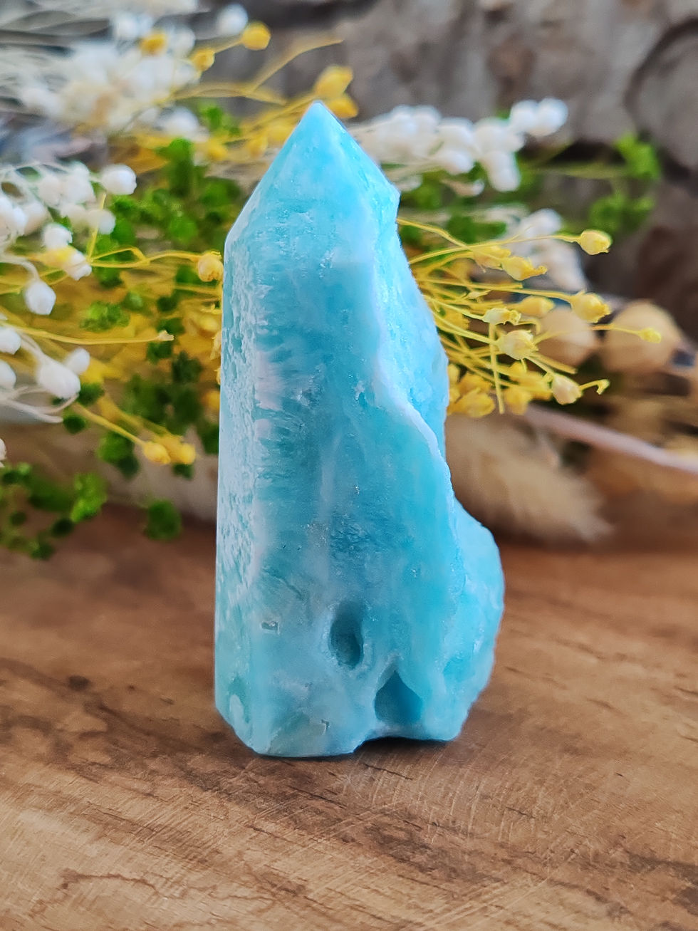Miniature : Pointe en Aragonite bleue
