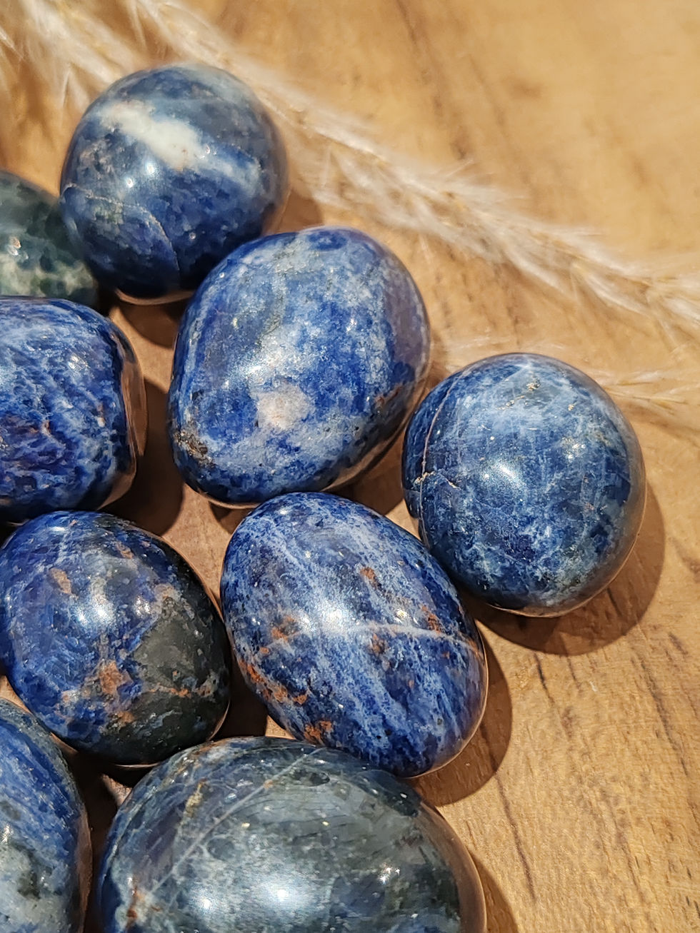 Miniature : Pierre roulée en Sodalite