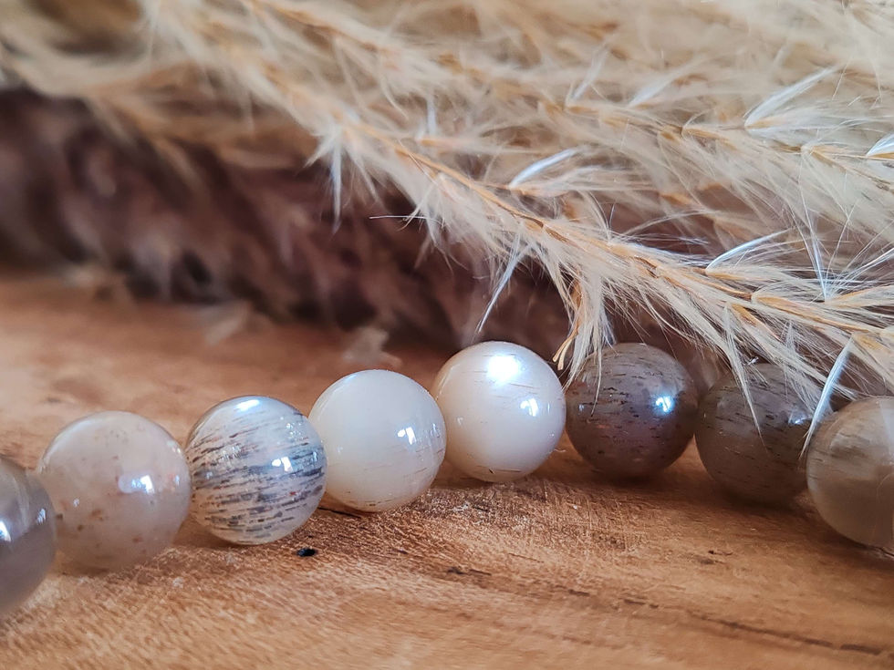 Miniature : Bracelet en Pierre de lune brune