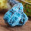 Miniature : Apatite bleue brute