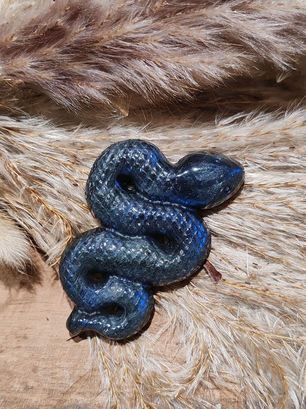 Miniature : Serpent en Labradorite