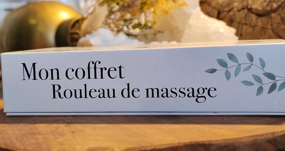 Miniature : Coffret rouleau de massage en Aventurine verte