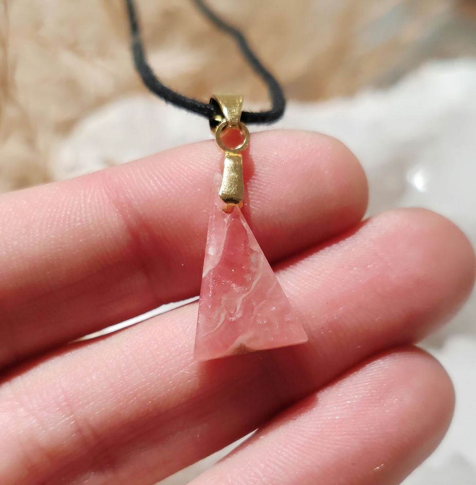 Miniature : Pendentif en Rhodochrosite