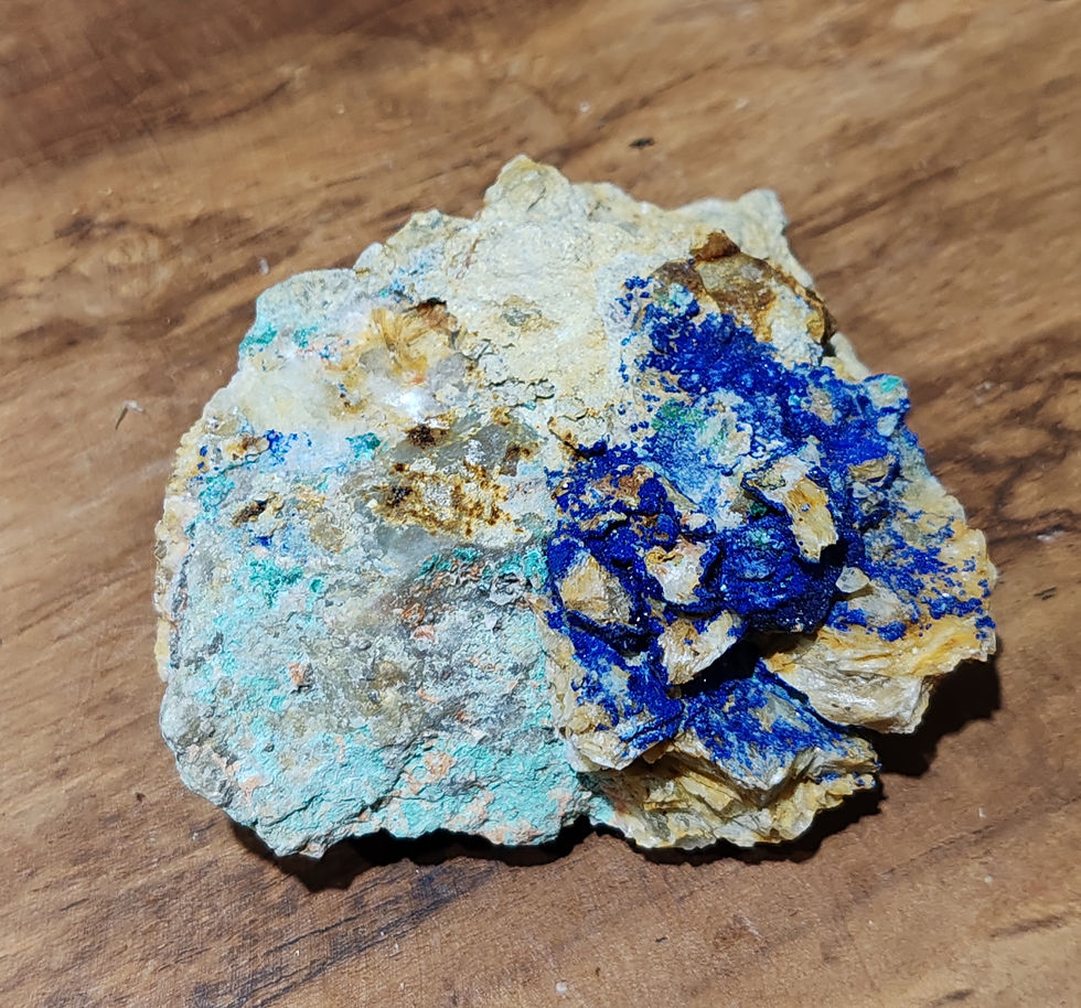 Miniature : Azurite malachite brute
