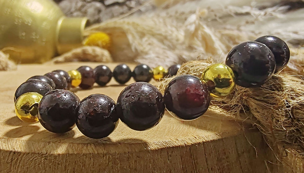 Miniature : Bracelet en Grenat rouge almandin