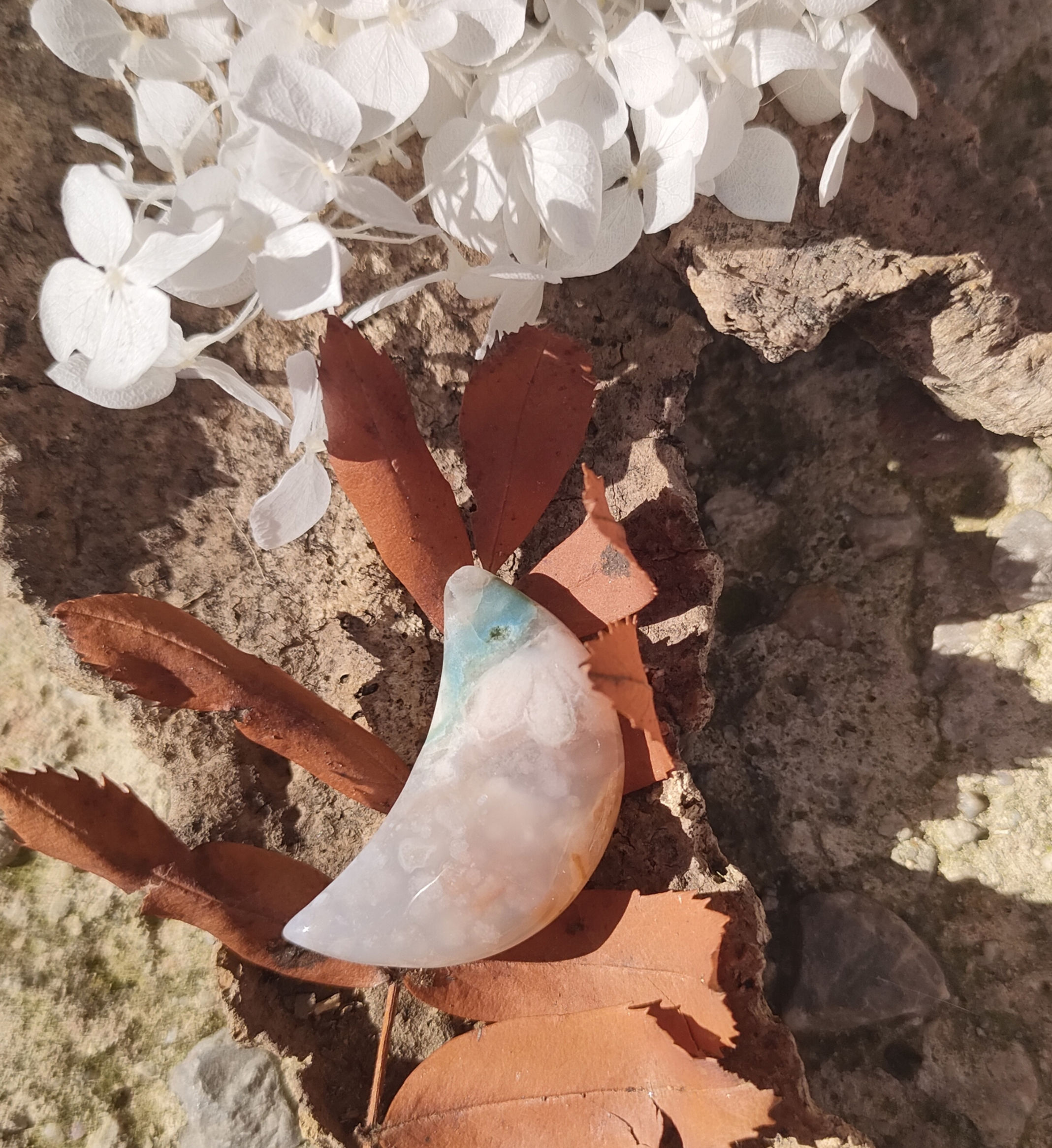 Lune en Agate Fleur