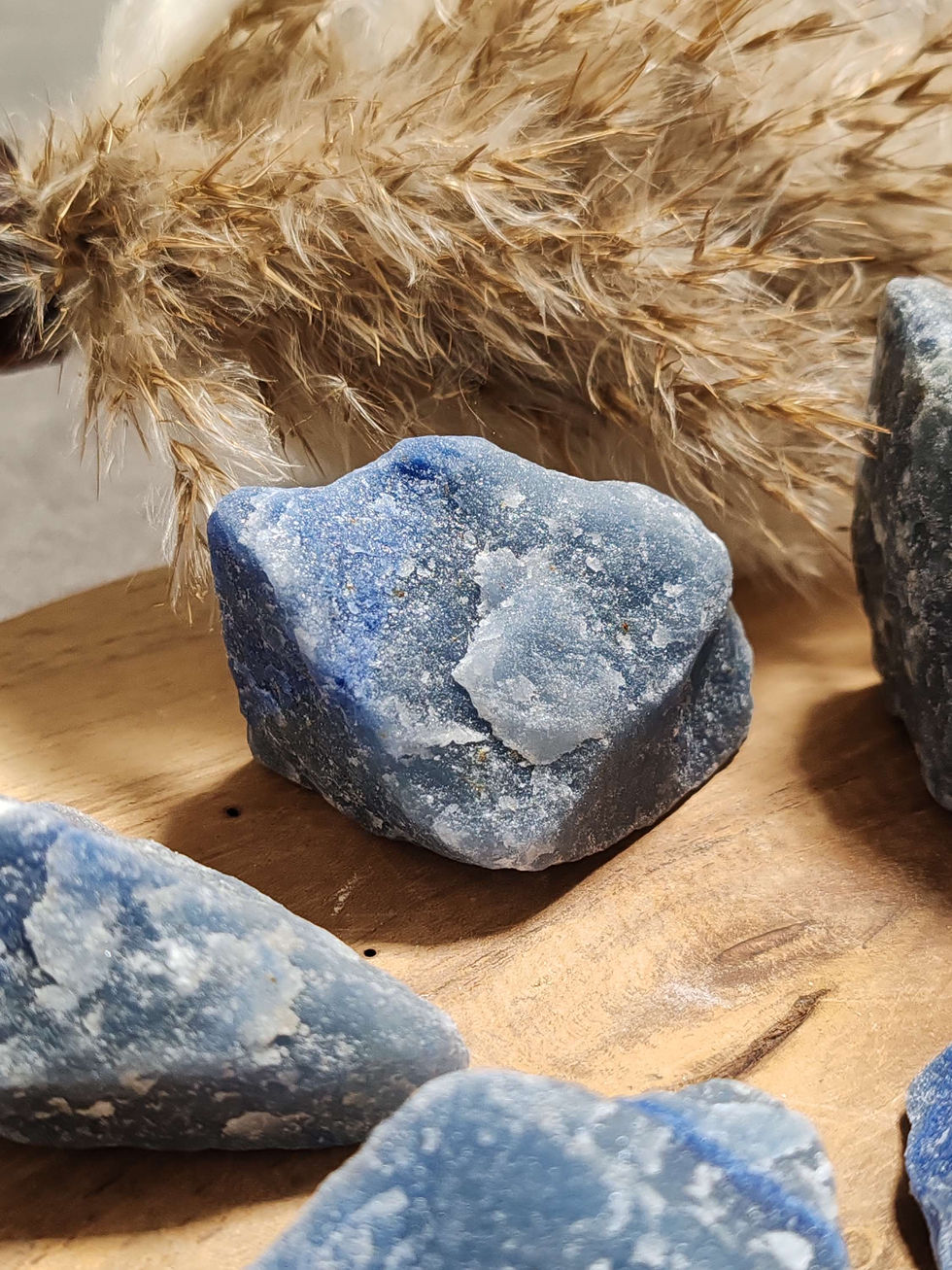 Miniature : aventurine bleue brute