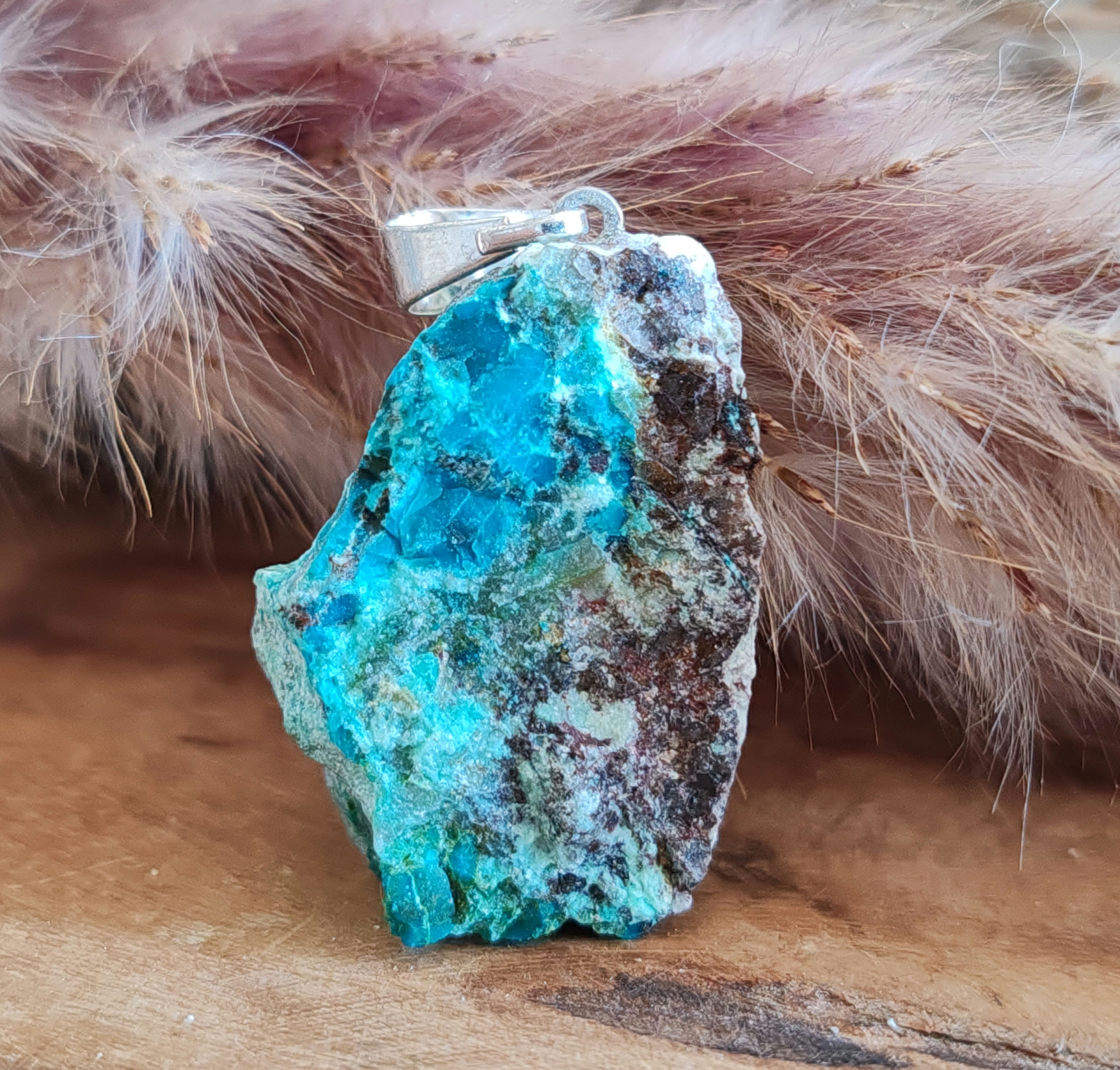 pendentif en chrysocolle