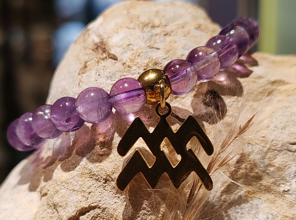 Miniature : Bracelet en Améthyste signe du Verseau