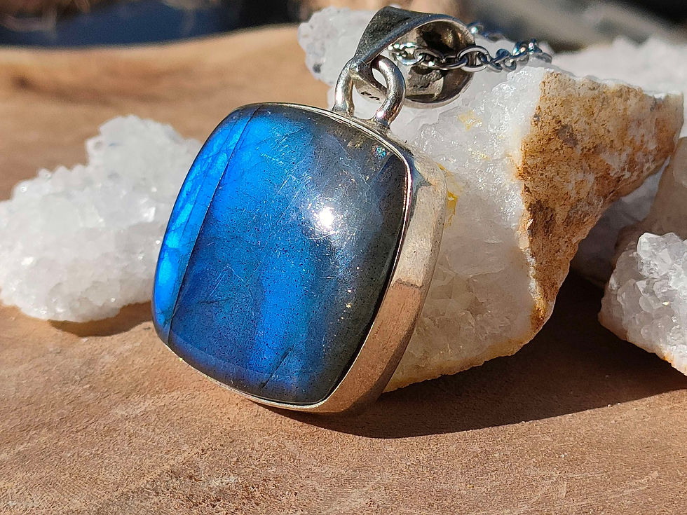 Miniature : Pendentif en Labradorite 