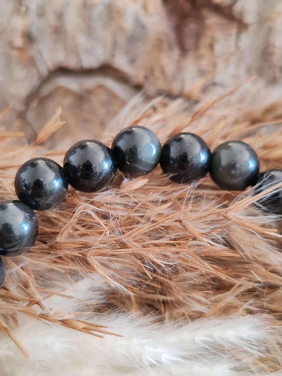 Miniature : bracelet en obsidienne œil céleste