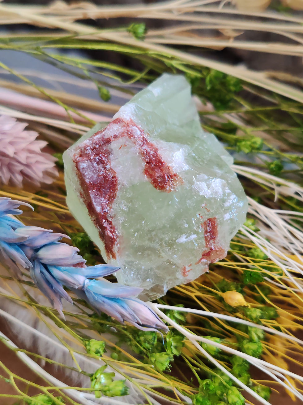 Miniature : Calcite verte brute