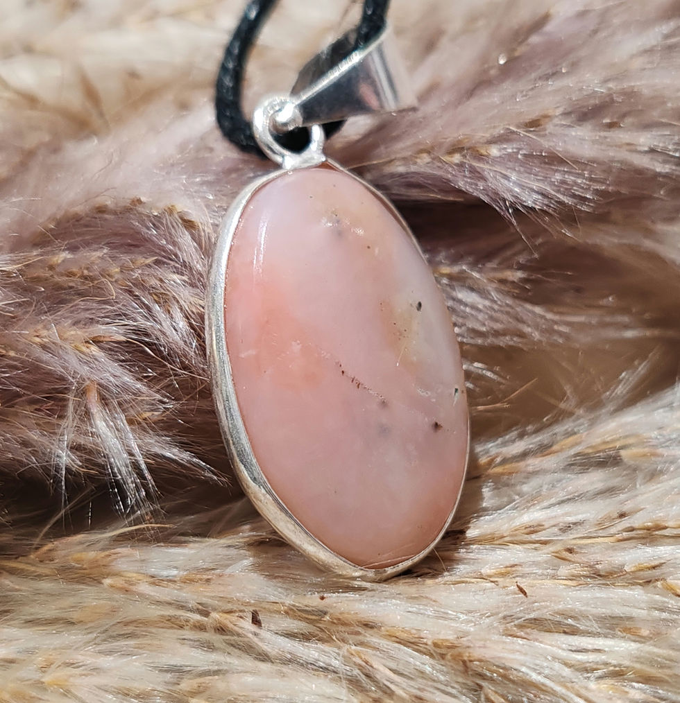 Miniature : Pendentif en Opale rose