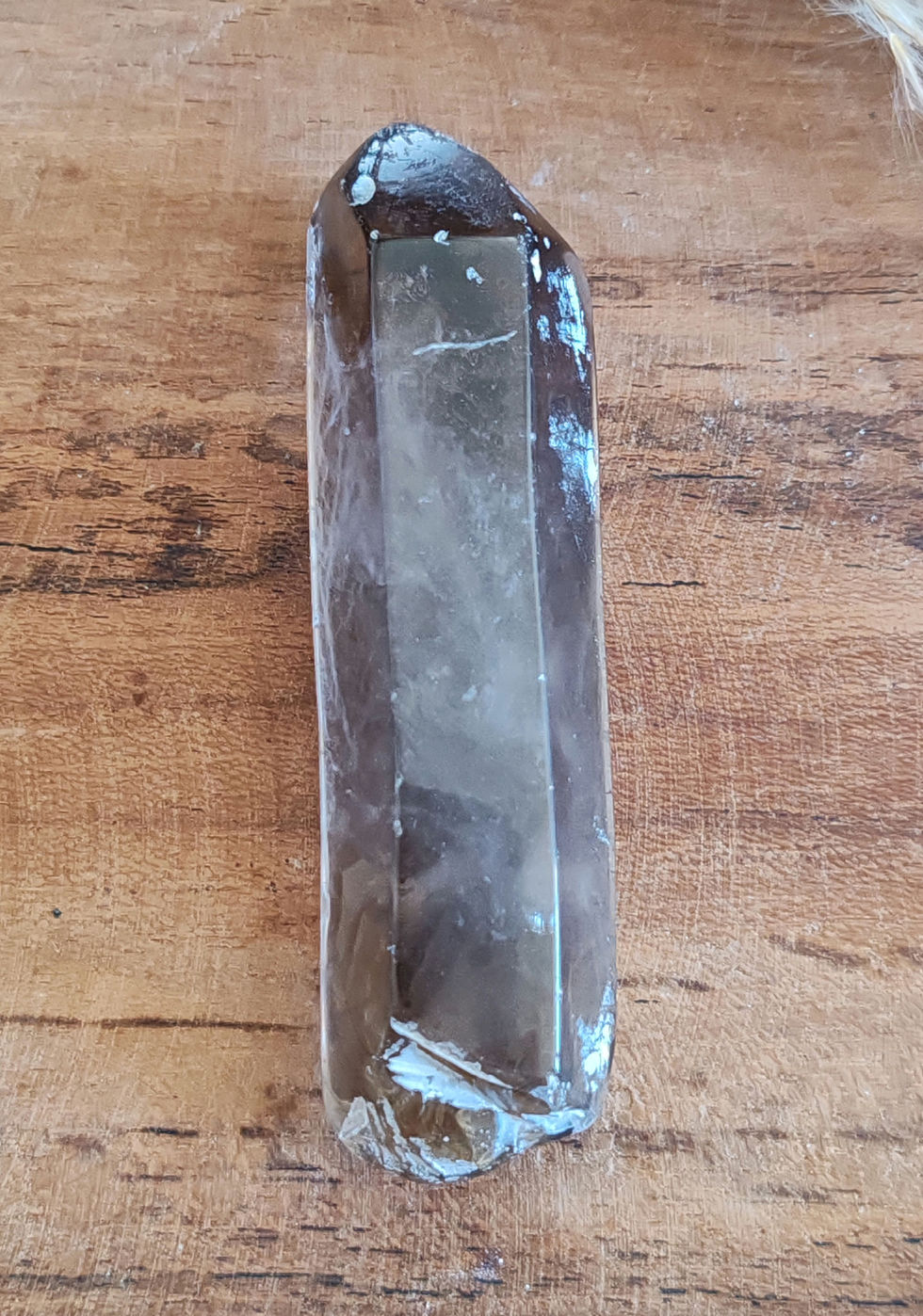 Miniature : Pointe en Quartz fumé brut