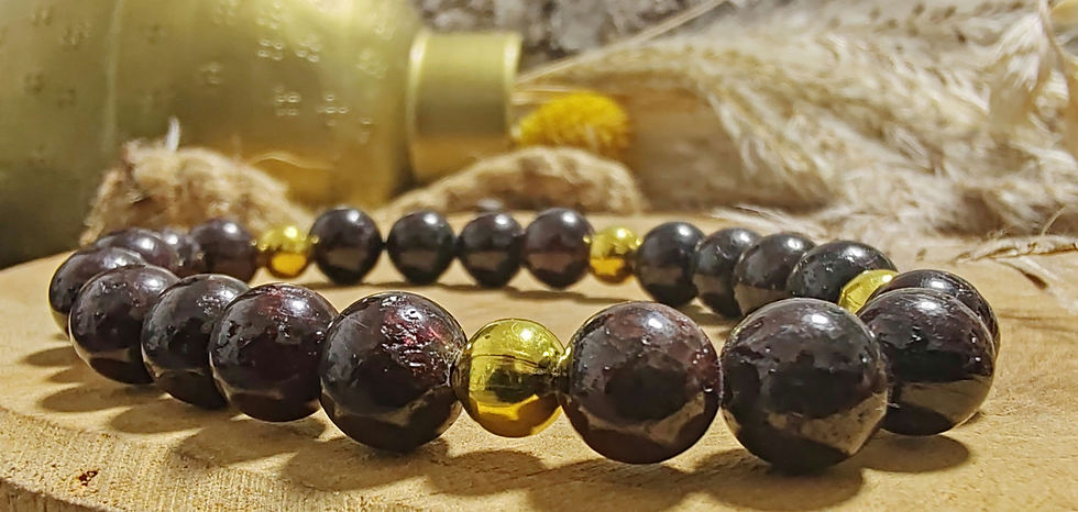 Miniature : Bracelet en Grenat rouge almandin
