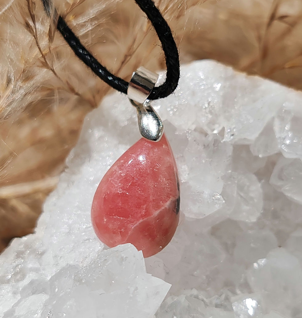 Miniature : Pendentif en Rhodochrosite