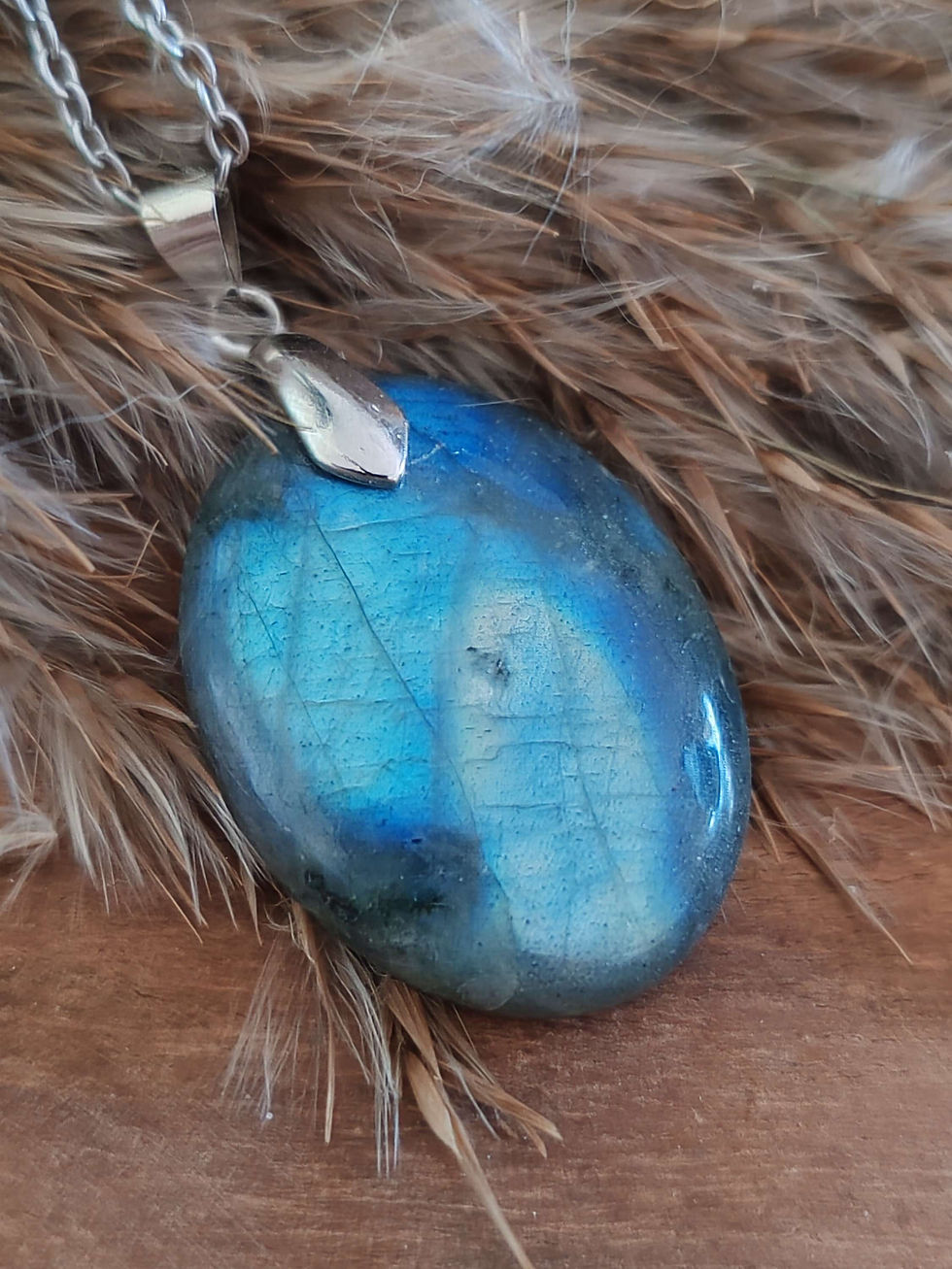 Miniature : pendentif en labradorite