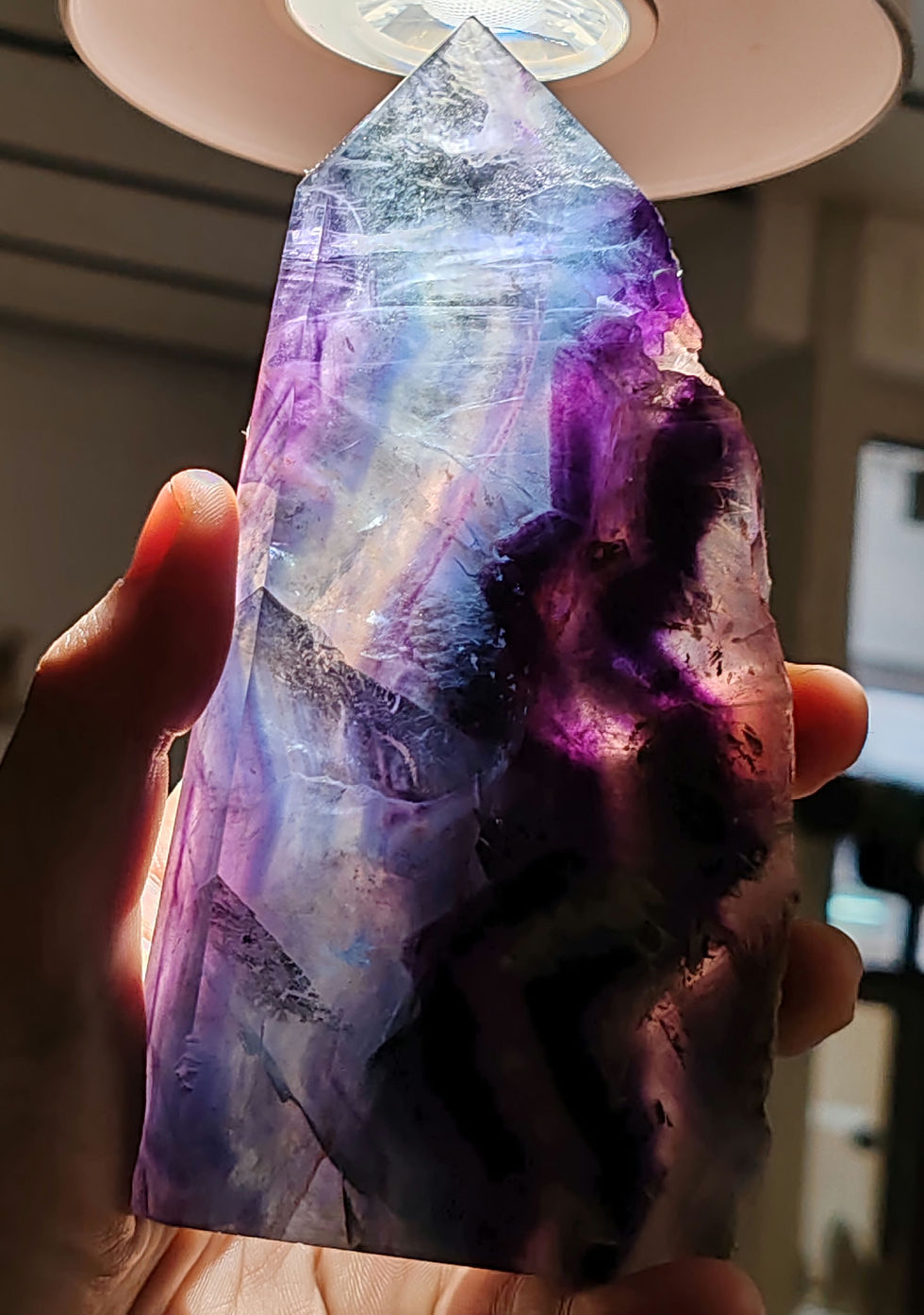 Miniature : Plaque en pointe de Fluorine Multicolore