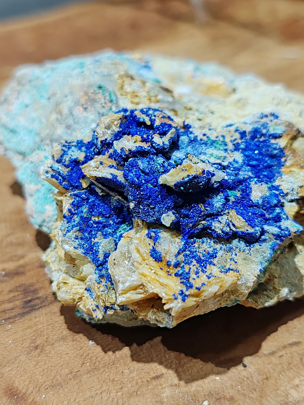 Miniature : Azurite malachite brute