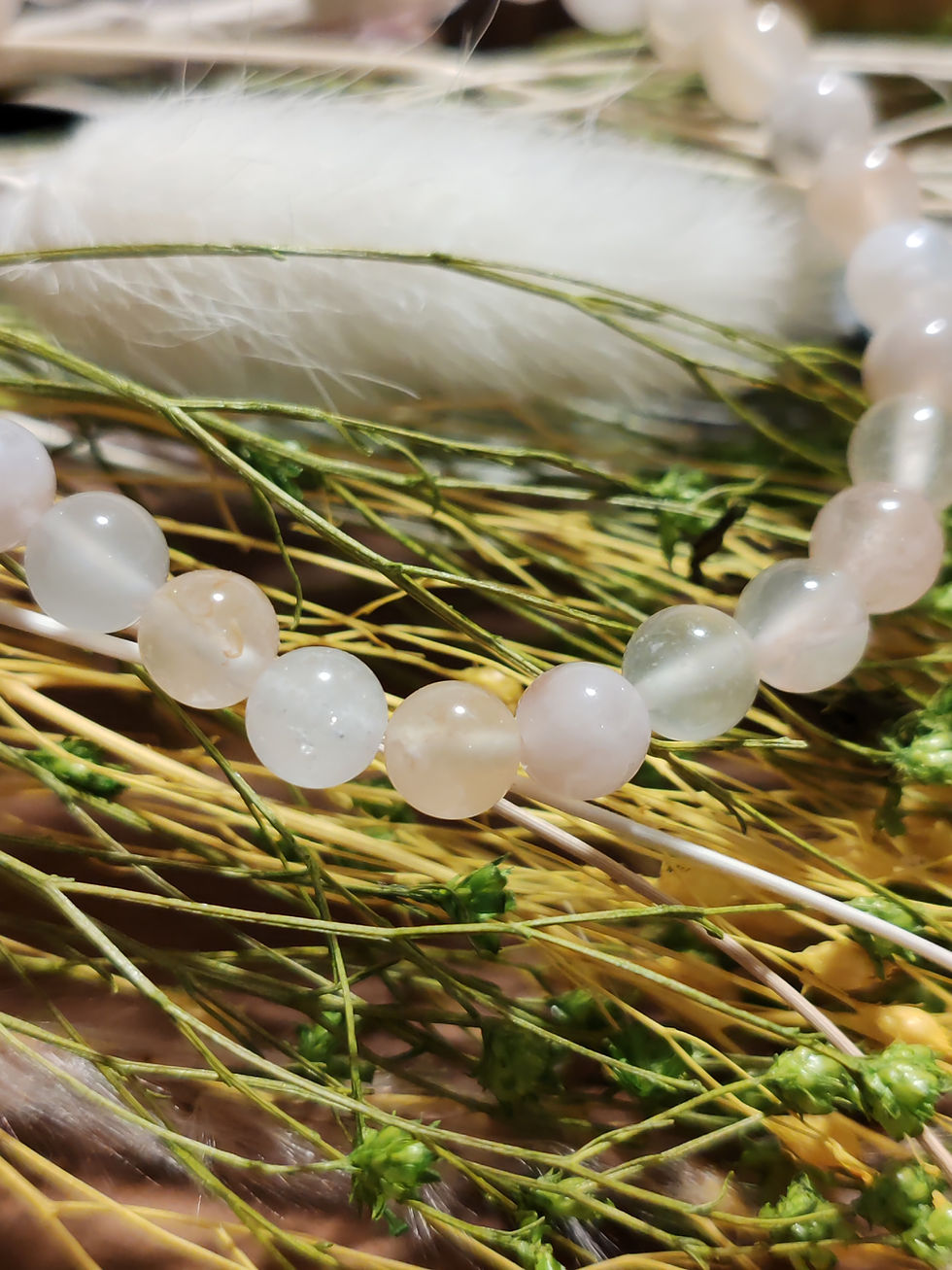 Miniature : Bracelet en Agate fleur de cerisier