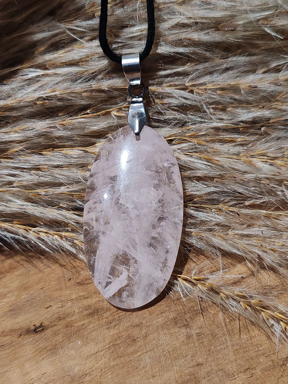Miniature : Pendentif en Quartz rose