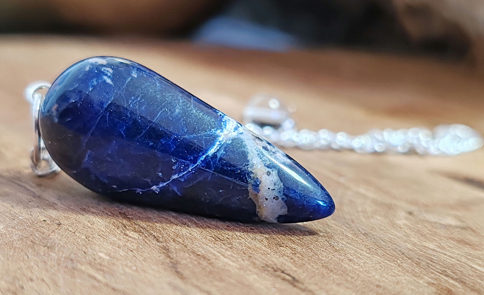 Miniature : pendule en sodalite