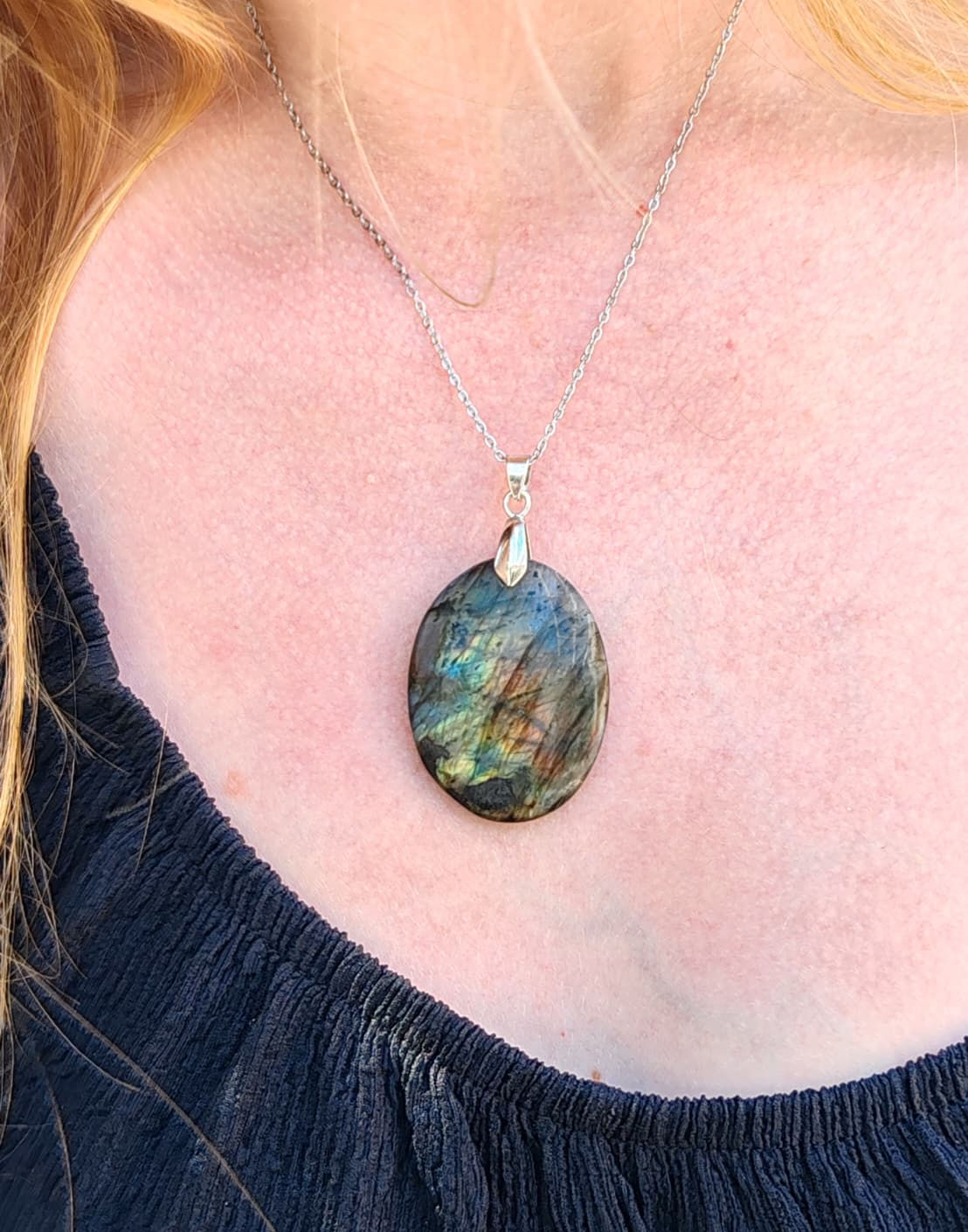 Pendentif en Labradorite de Madagascar