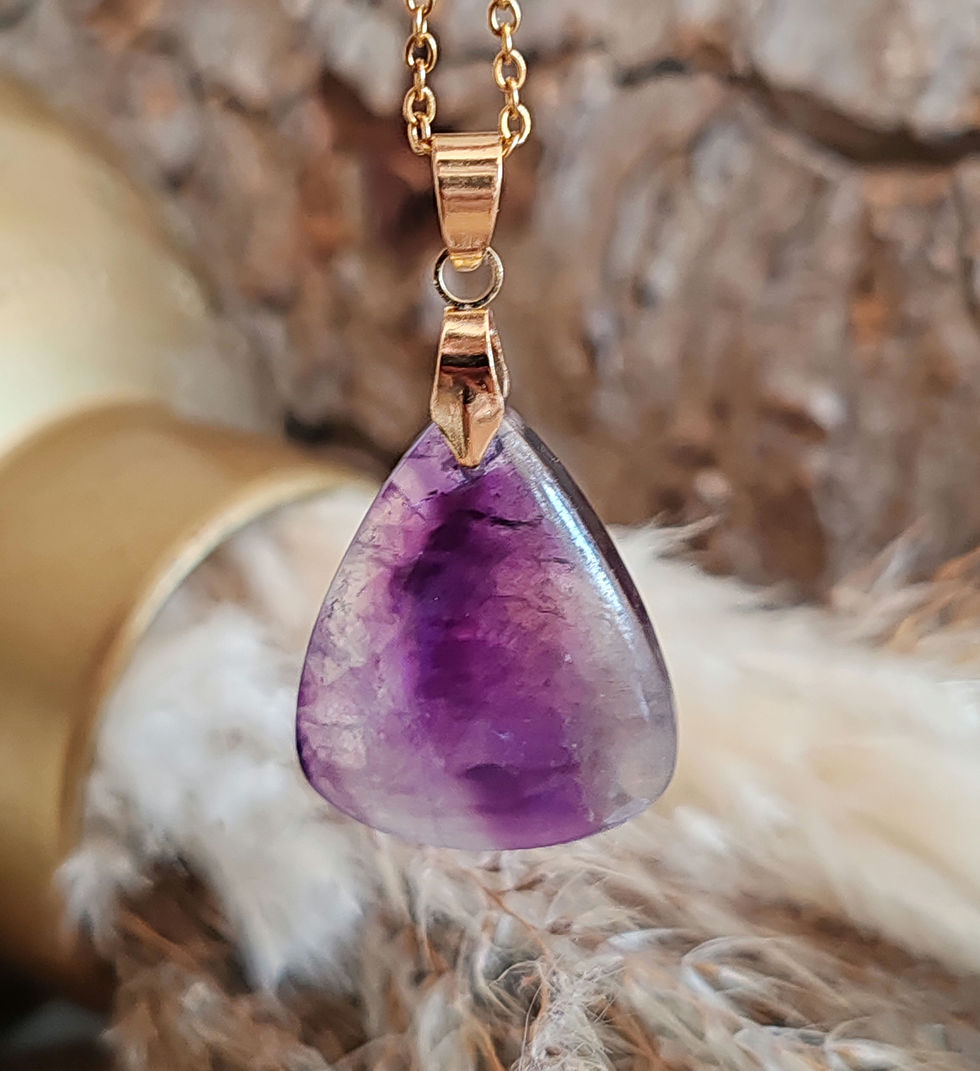 Miniature : pendentif en améthyste