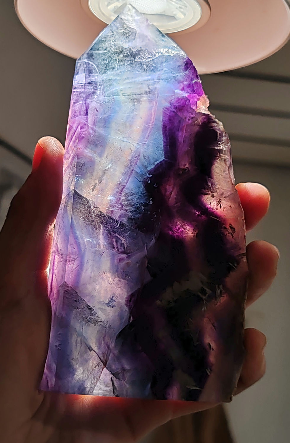 Miniature : Plaque en pointe de Fluorine Multicolore