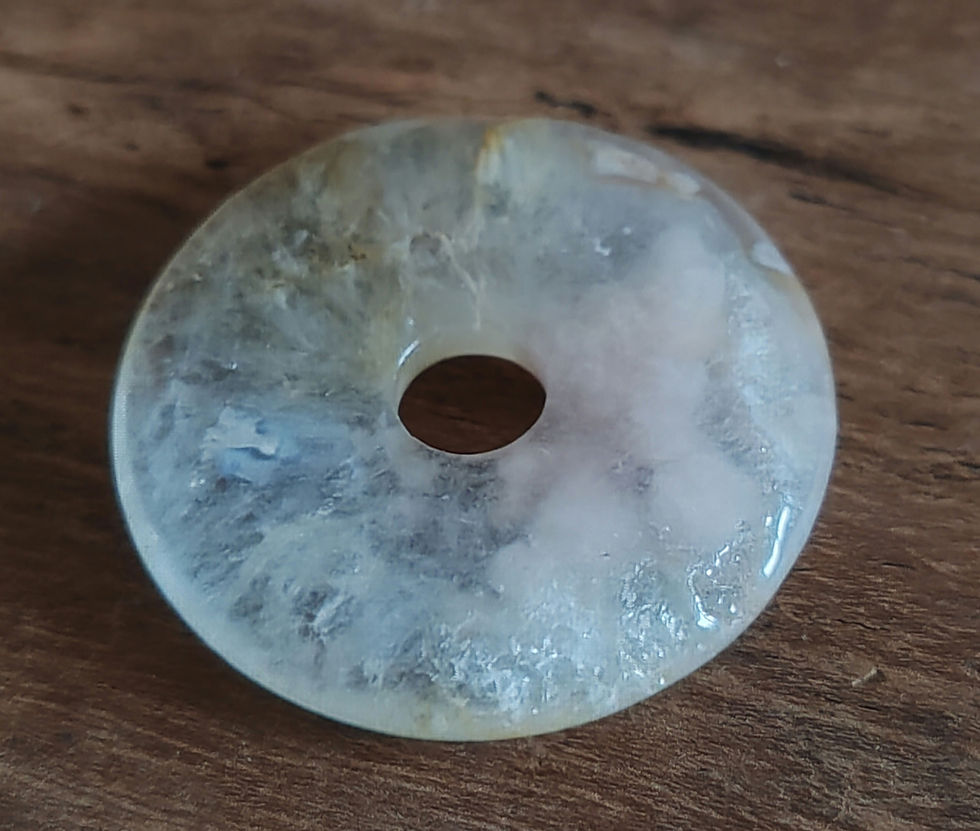 Miniature : donuts en agate fleur de cerisier