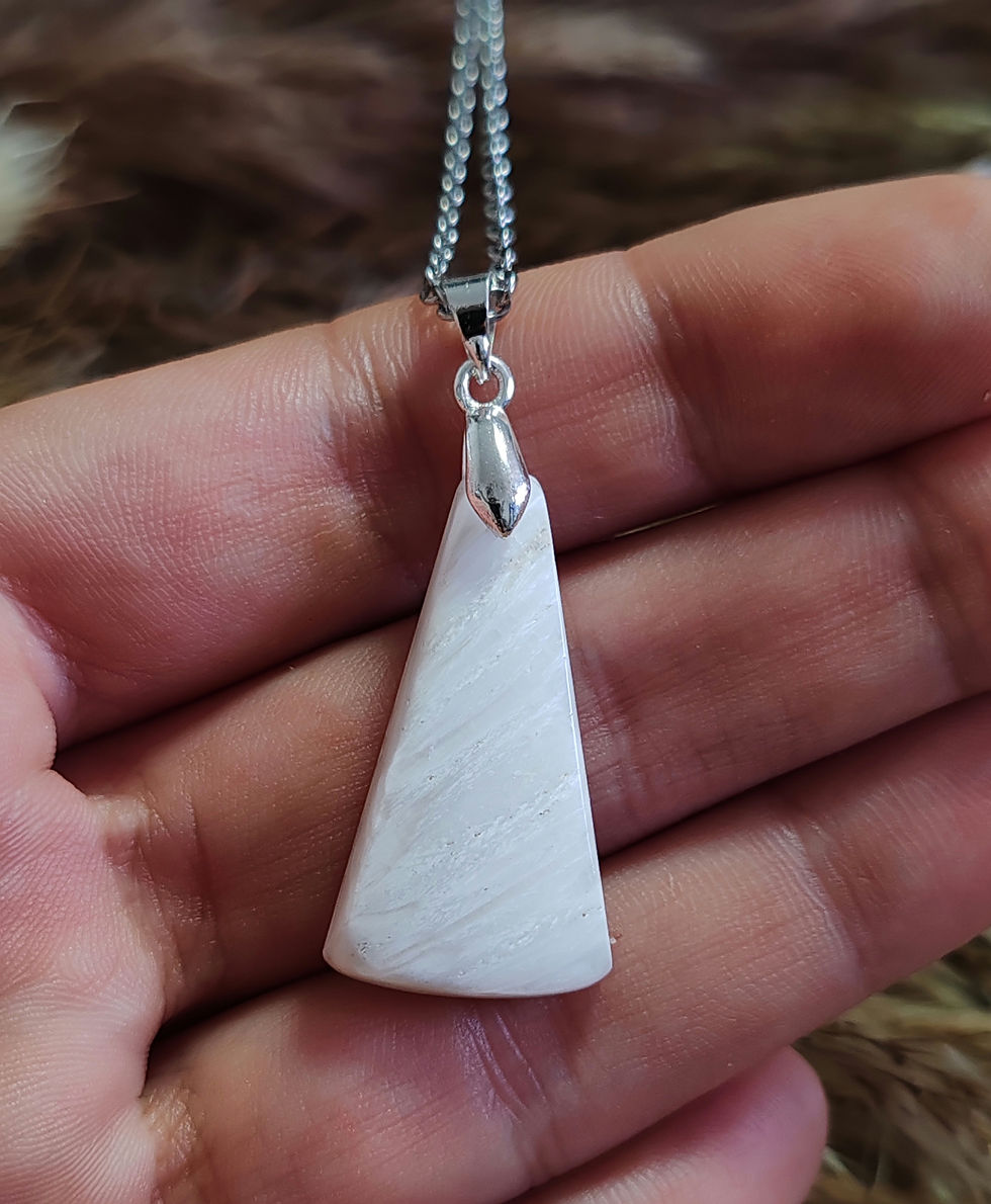 Miniature : pendentif en scolécite